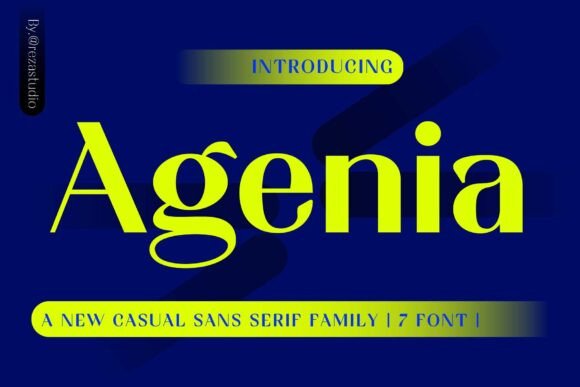 Agenia: A Modern Sans Serif for Digital Branding