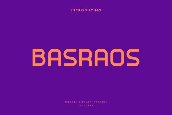 Basraos: Art Deco Sans Serif Font for Handmade Brands