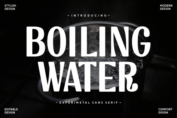 Boiling Water: A Bold Sans Serif for Modern Web Brands