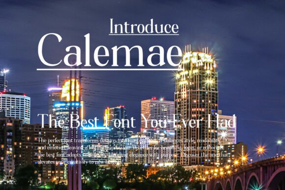 Celemae: A Refined Serif Font for Editorial Design