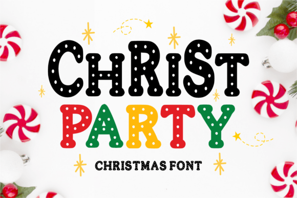 Christ Party: A Cheerful Christmas Typeface for Digital Branding