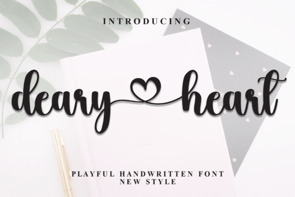 Deary Heart: A Handwritten Script Font for Crafters & Sellers