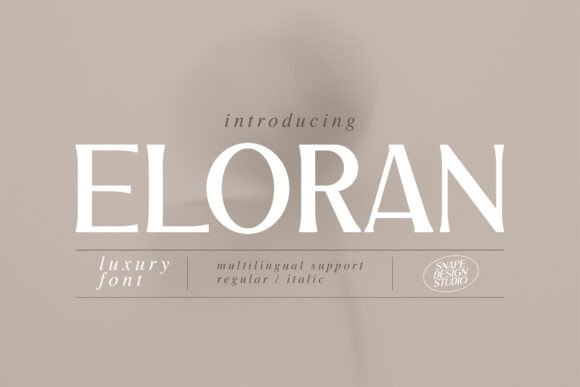 Eloran: A Serif Font That Elevates Campaign Headlines
