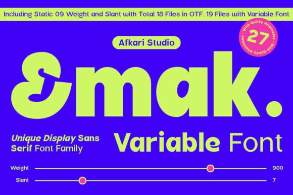 Emak: A Professional Sans Serif Font for Small Business Branding