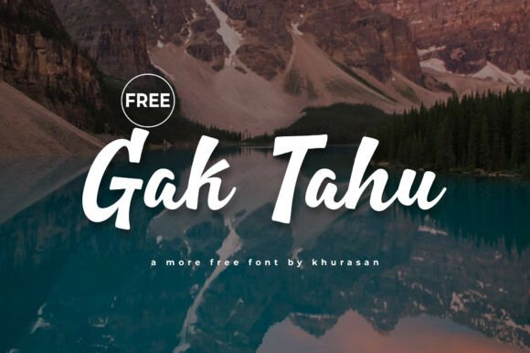Gak Tahu: A Modern Handwritten Font for Digital Branding