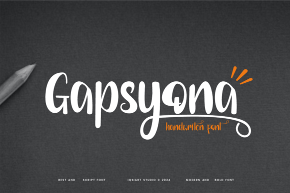 Gapsyona: A Handwritten Script Font That Feels Like Home