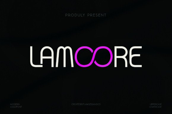 Lamoore: A Clean Sans Serif Font for Digital Design