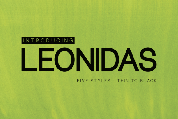 Leonidas: A Sans Serif Font That Makes Your Campaigns Instantly Clear