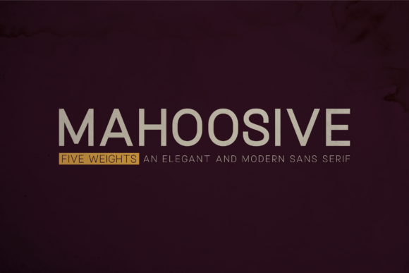 Mahoosive Font: Elegant Sans Serif for Handmade Labels & Printables