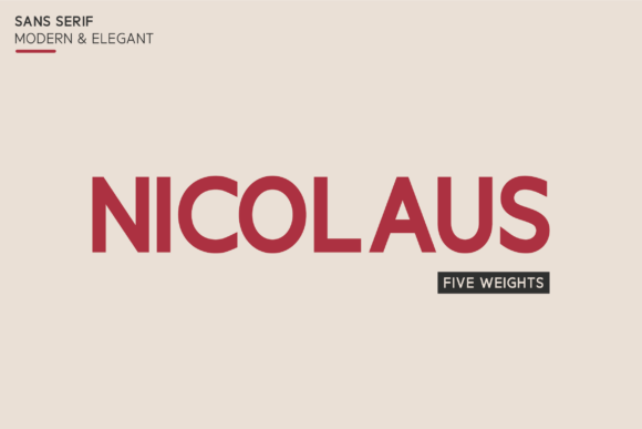 Nicolaus: A Sans Serif Font for Quiet Confidence