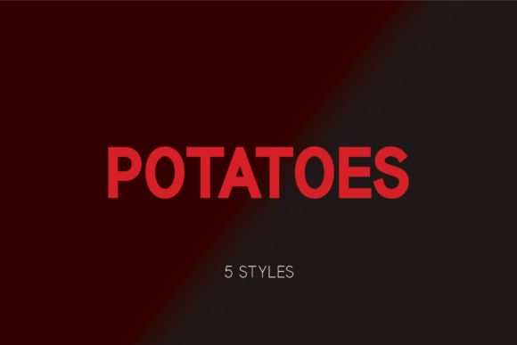 Potatoes Font: Clean, Elegant Sans Serif for Handmade Brands