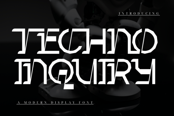 Techno Inquiry: A Modern Serif Font for Thoughtful Editorial Design
