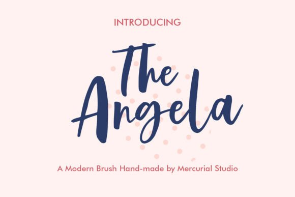 The Angela: A Modern Script Font That Elevates Real Small Business Branding