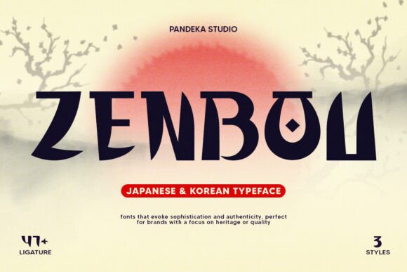 Zenbou: A Decorative Font That Feels Like a Design Collaboration